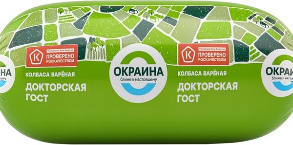 Колбаса Окраина Докторская вареная 500г