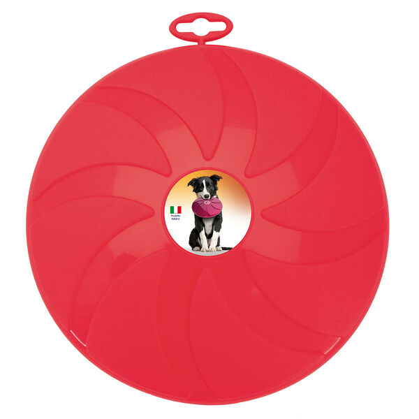 Летающий диск красный