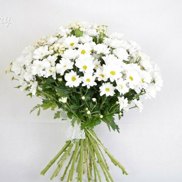 Букет из   кустовых хризантем