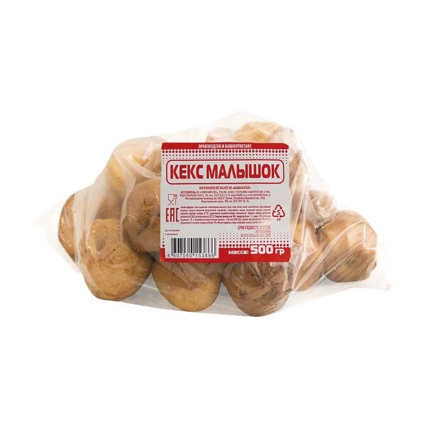 Кекс Малышок 500гр Башбакалея пакет