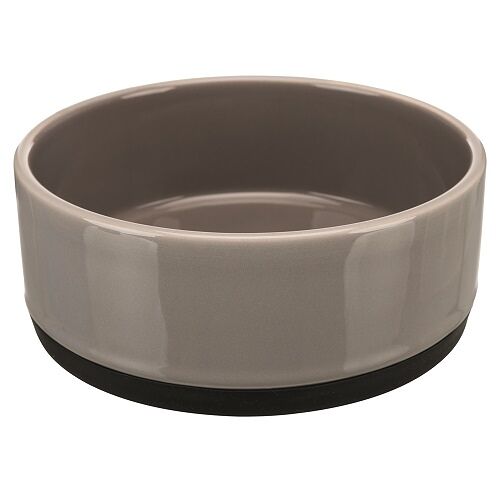 Керамическая миска на резиновой подставке, 0,4 л, D=12см