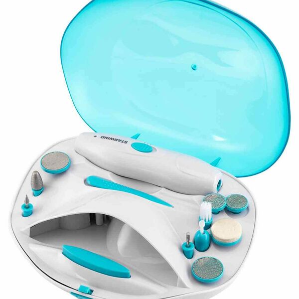 Маникюрный набор аппаратный Starwind SMS 4050, 12 предметов