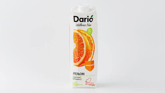 Сок Dario Wellness Апельсиновый восстановленный с мякотью