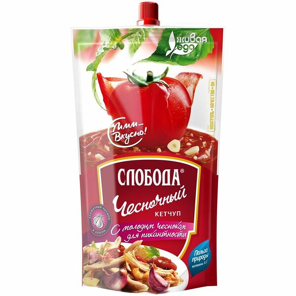 Кетчуп Слобода Чесночный, 320г
