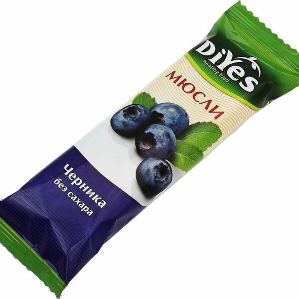 Батончик-мюсли ДиYes черника без сахара, 25г