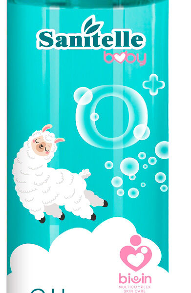 Шампунь Sanitelle без слёз мыльняка груша 0+ 250 мл