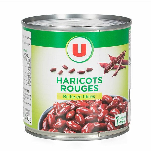 Фасоль красная в собственном соку Sistem U 230/250 г, Франция