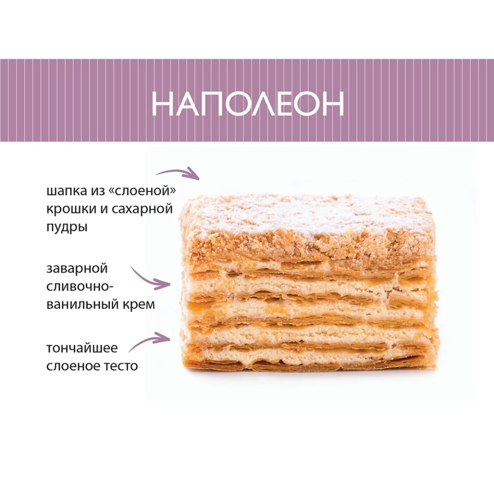 

Пирожное Азбука вкуса Наполеон вес