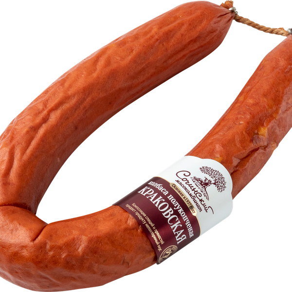 Колбаса полукопчёная Сочинский МК Краковская категория Б