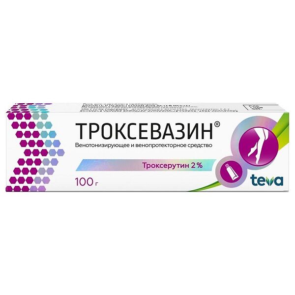 Троксевазин гель 2% 100 г 
