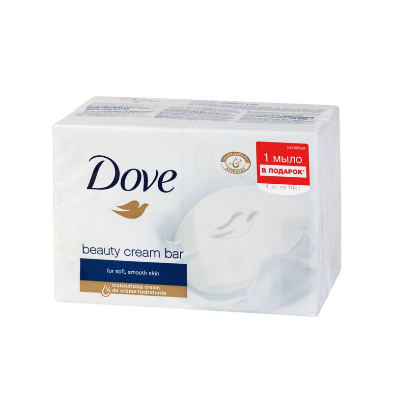 

Крем-мыло Dove Красота и уход 4 шт по 100 г
