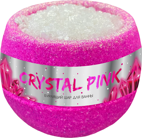 Шар для ванн Fabrik Cosmetology Crystal Pink бурлящий 210 г