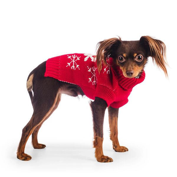 Свитер для собак 55см 4XL красный (унисекс)
