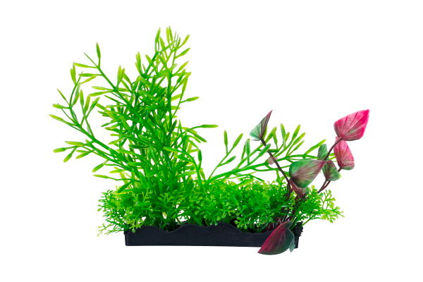 HOMEFISH Риччия и людвигия растение для аквариума пластиковое с грузом 14см