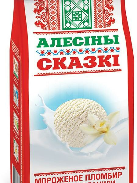 Мороженое Алесiны Сказкi пломбир с ароматом ванили