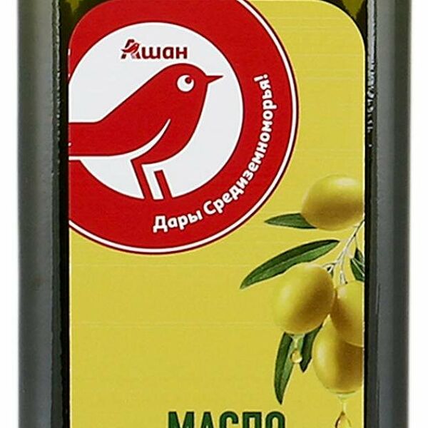 Масло оливковое АШАН Красная птица рафинированное