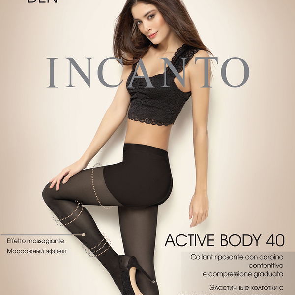 Колготки Incanto Active Body Den 40 Nero 5