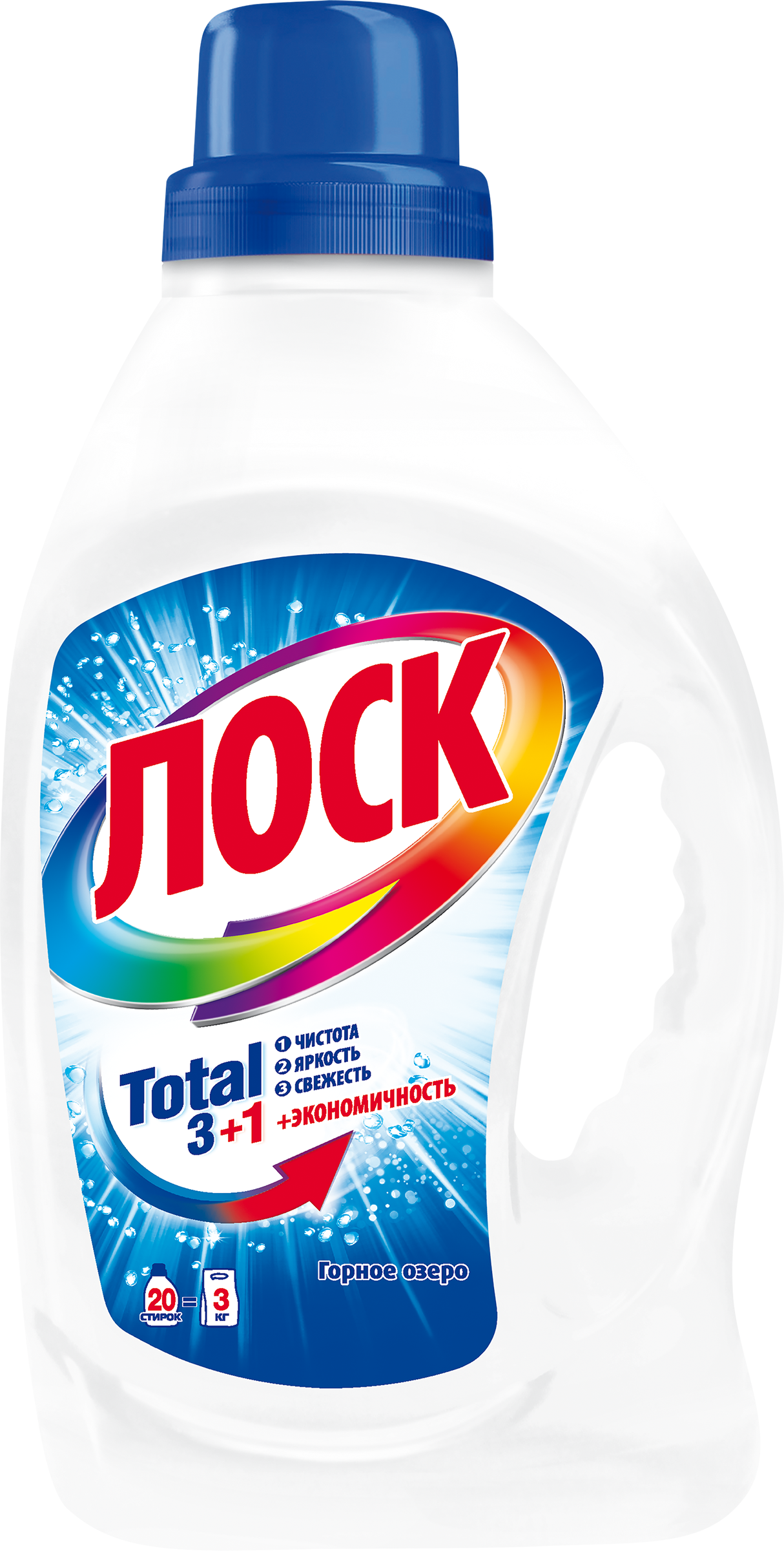 

Гель для стирки Лоск Горное Озеро для белого белья 20 стирок 1.3 л