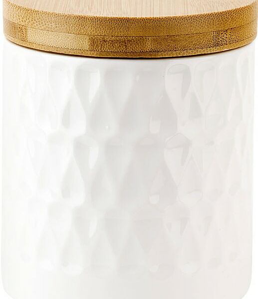 Банка для сыпучих продуктов Nouvelle Home Naturel с бамбуковой крышкой 10*10*12.5см 550мл