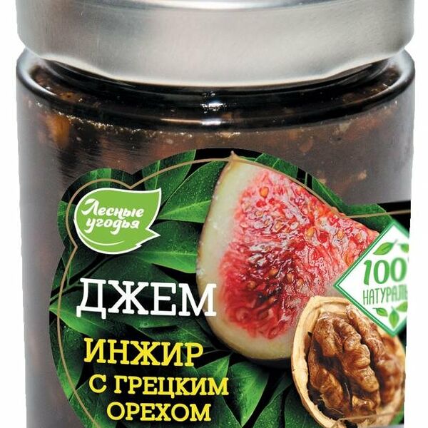 Джем Лесные угодья инжир с грецким орехом