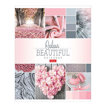 Тетрадь HATBER Beautiful colour 96л А5ф клетка на скобе, Россия в ассортименте