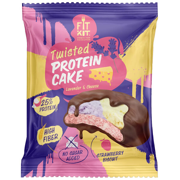 Fit Kit Twisted Protein Cake - 70 грамм - лаванда-сыр