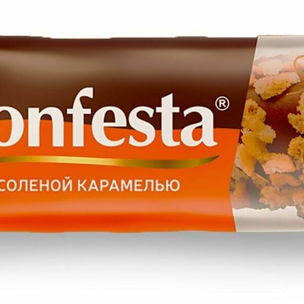 Конфеты Konfesta вкус соленая карамель с обсыпкой арахисом 38г