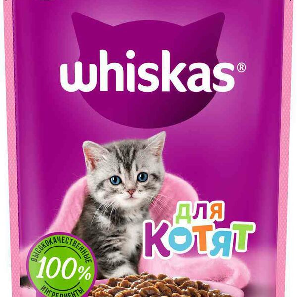 Корм для котят 1-12 месяце рагу Whiskas Ягнёнок