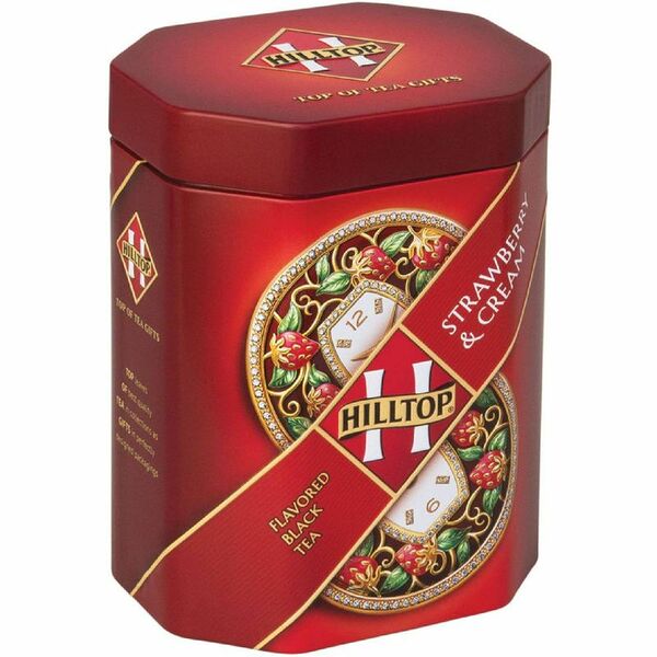 Чай черный Hilltop Strawberry & cream подарочный набор