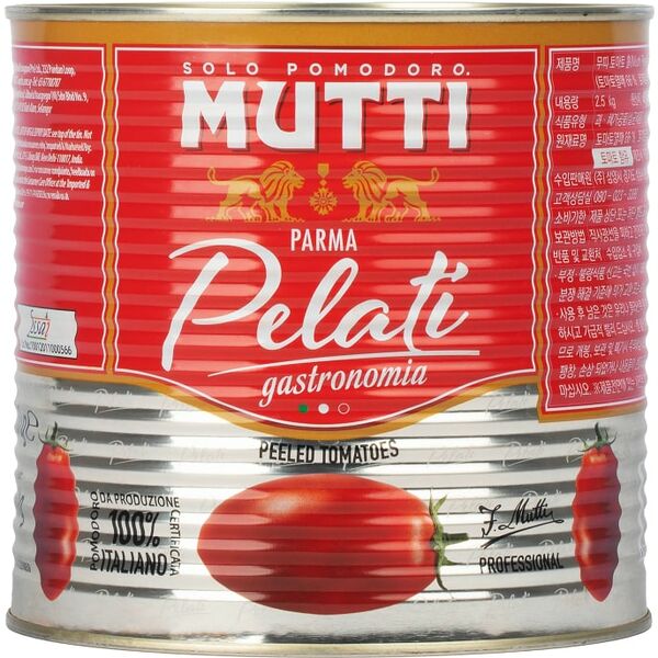Томаты Mutti очищенные целые в томатном соке Gastronomia 2.5кг