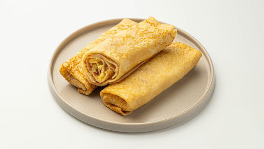 Блины с ветчиной (из свинины) и с сыром