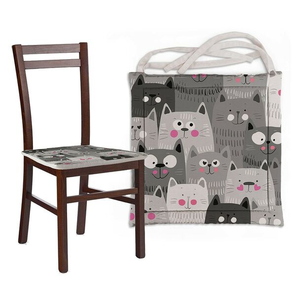 Подушка на стул GRAND STYLE Котики, 39х39х2см