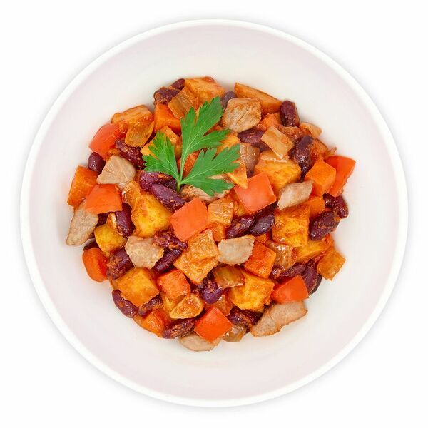 Жаркое по-деревенски с мясом и фасолью