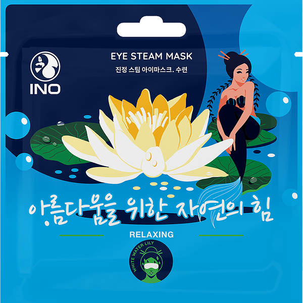 Маска для кожи вокруг глаз INO Белая водяная лилия расслабляющая, согревающая