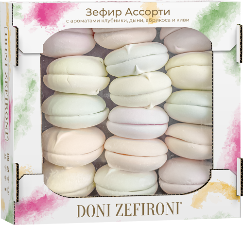 Зефир Doni Zefironi ароматизированный ассорти 560г