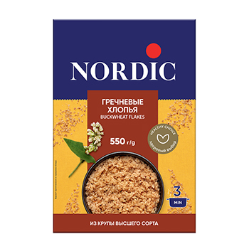 

Хлопья гречневые Nordic, 550 г