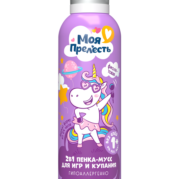 Цветная пенка-мусс для купания Моя Прелесть Воздушная зефирка
