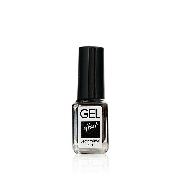 Лак для ногтей Jeanmishel GEL effect 277 Черный искрящийся 6мл