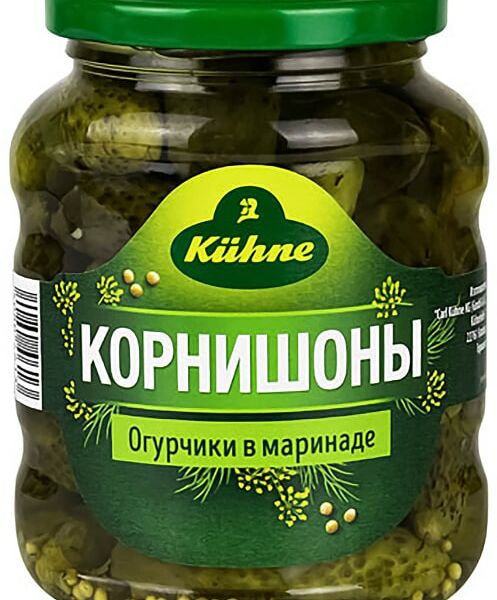 Корнишоны Kuhne маринованные 330г