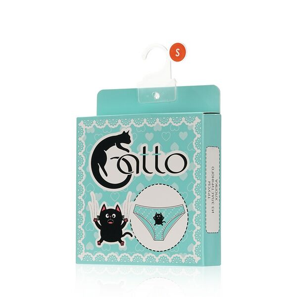 Женские трусы - слипы Atto Gatto Бирюзовый S