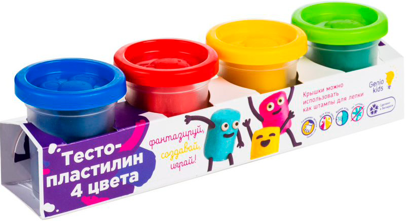 

Тесто-пластилин Genio Kids 4 цвета