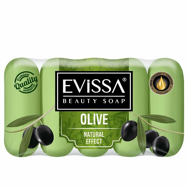 Мыло EVISSA оливка ecopack 5x55г