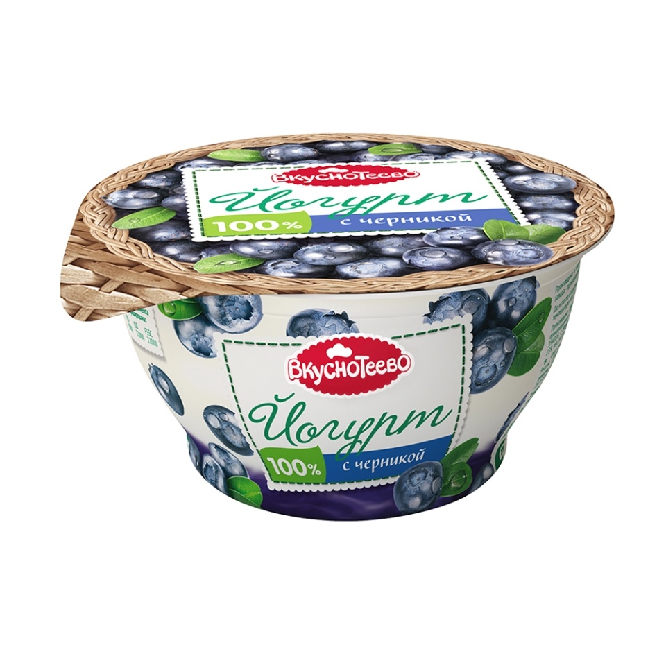 

Йогурт Вкуснотеево с черникой 3.5% 140 г
