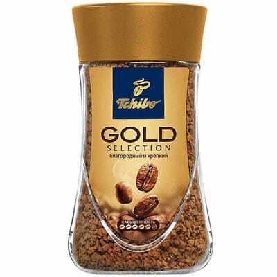 Кофе Tchibo Золотой отбор (Gold Selection) растворимый стекло 95 г