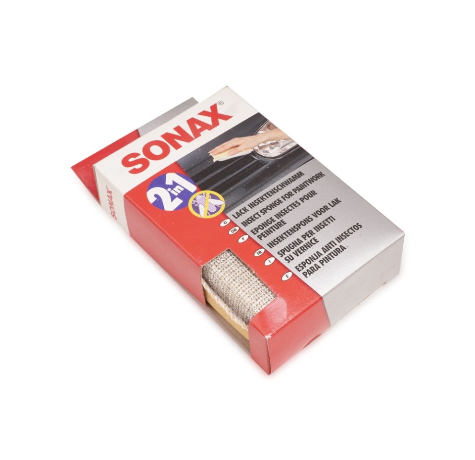 

Губка Sonax универсальная мягкая для удаления насекомых двухсторонняя 1 шт Китай