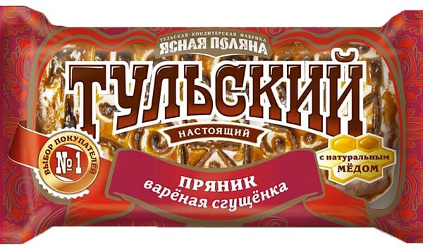 Пряник Тульский с начинкой Вареная сгущенка 140г