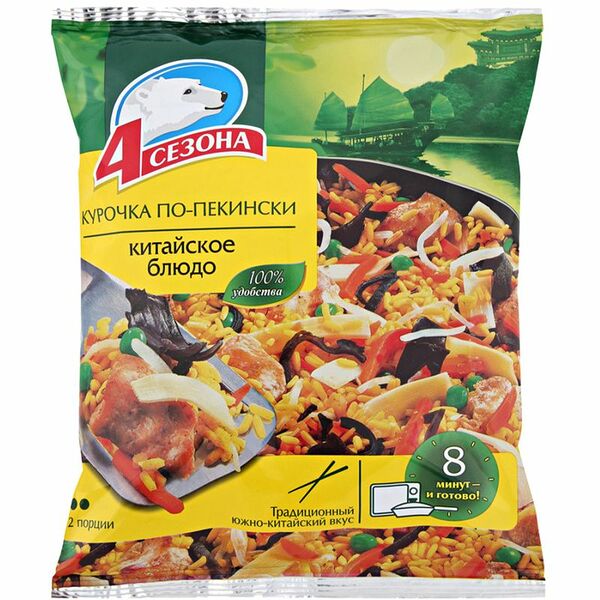 Курица 4 Сезона По-пекински быстрозамороженная 600 г