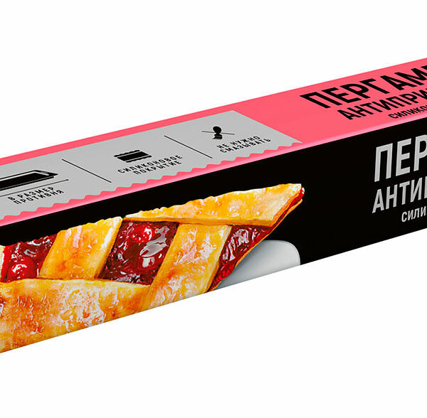 Пергамент для выпечки антипригарный Чистюля 5м