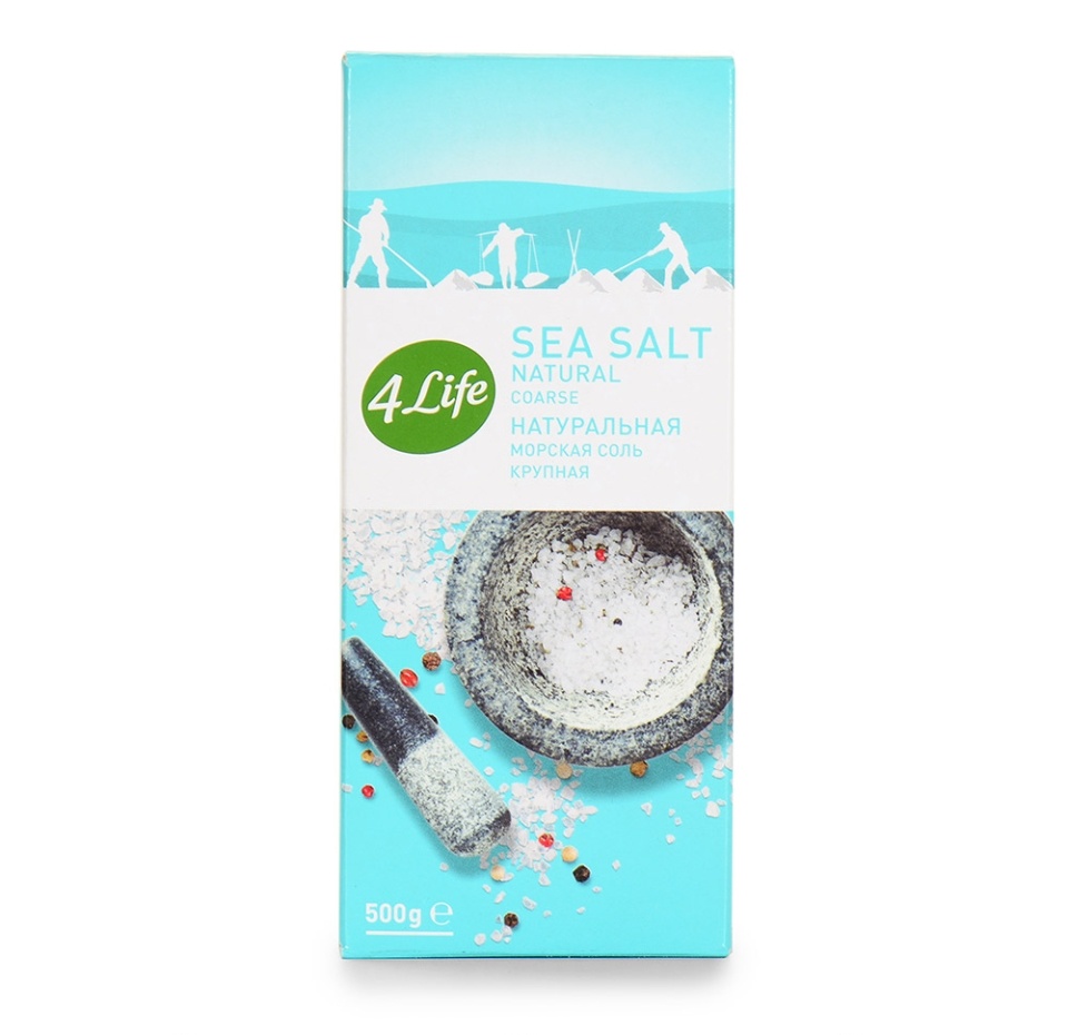 

Соль морская крупная, 4LIFE 500 г
