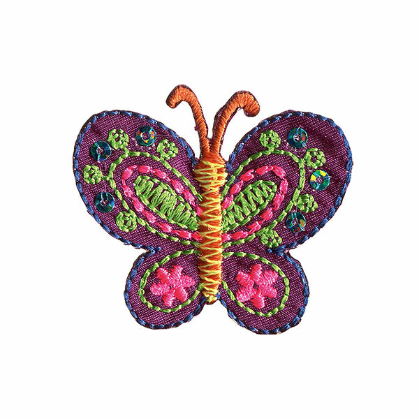 924302 Термоаппликация Бабочка фиолет./многцв. Prym